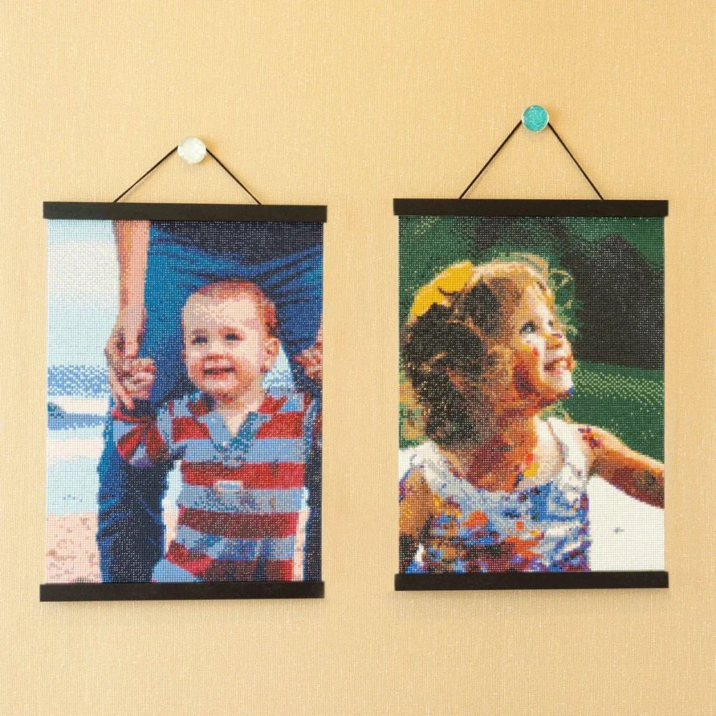 Pintura personalizada de diamantes terminada