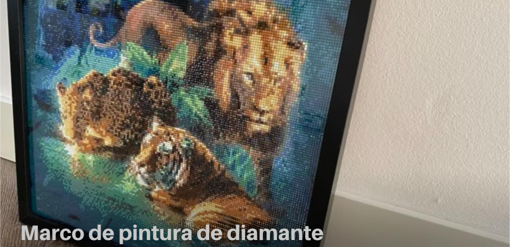 Pintura Diamante ¿Enmarcado con o sin cristal?