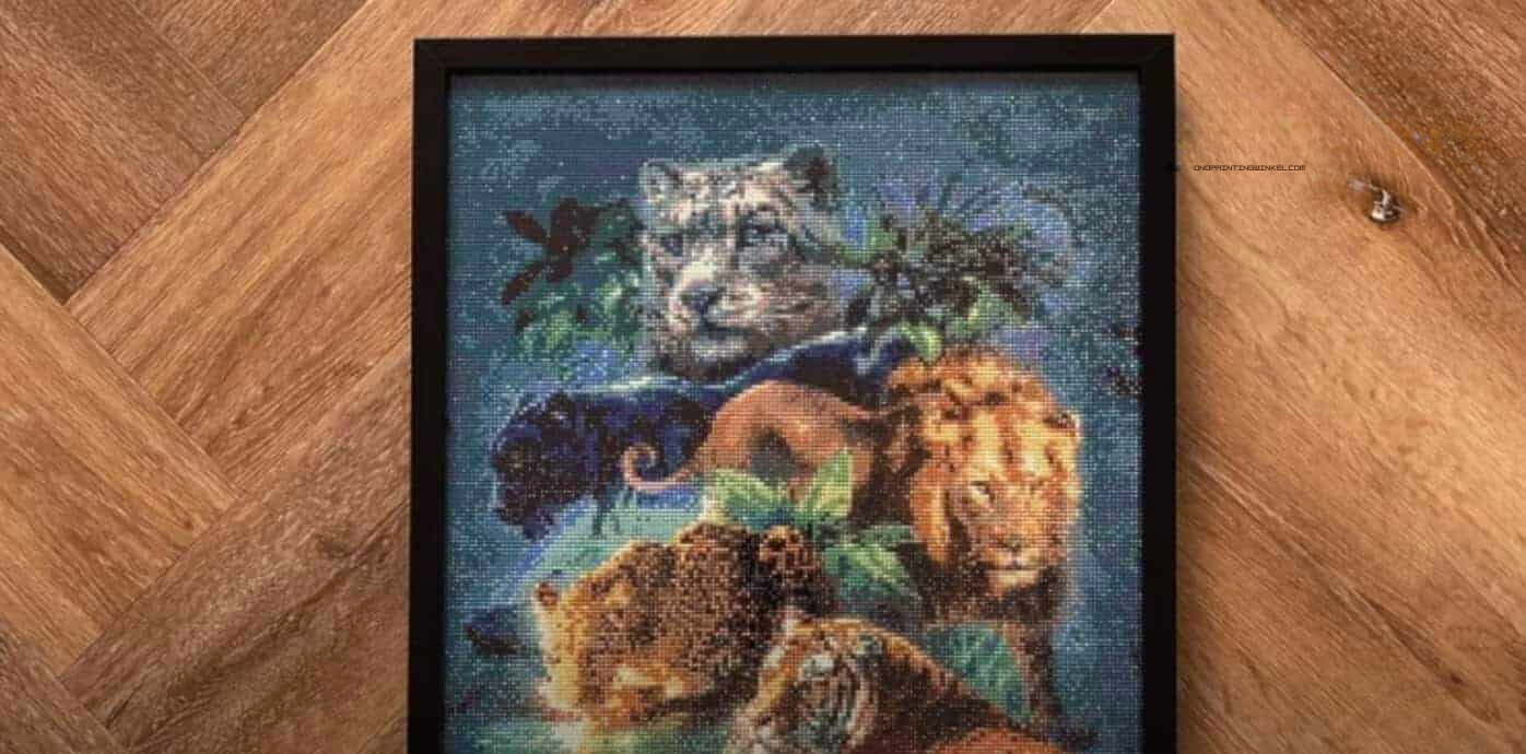 Plan paso a paso para enmarcar con pintura de diamantes