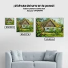 5D Pintura Diamante - Casa y jardín de flores