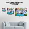 5D Pintura Diamante - Cascada de primavera