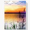 5D Pintura Diamante - Más puesta de sol