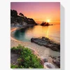 5D Pintura Diamante - Playa al atardecer