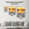 5D Pintura Diamante - Puesta de sol Vista al mar