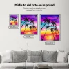 5D Pintura Diamante - Puesta de sol tropical