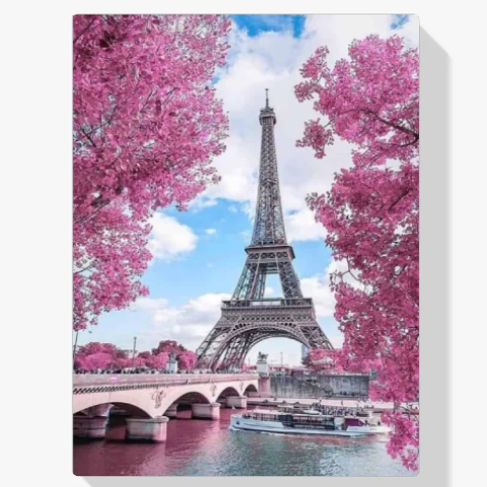 5D Pintura Diamante - Torre de París