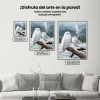 5D Pintura Diamante - Búhos blancos