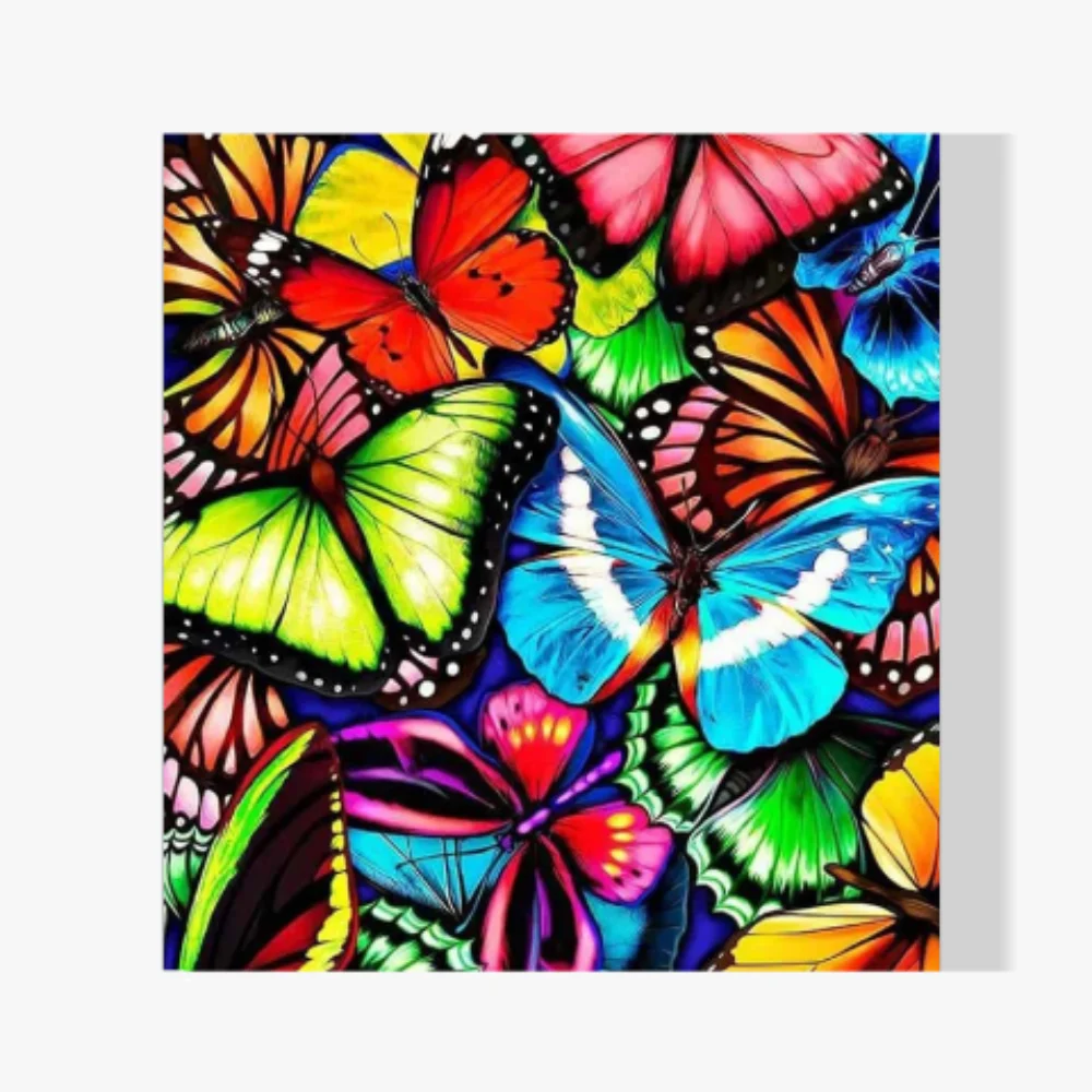 5D Pintura Diamante - Coloridas mariposas