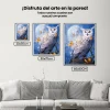 5D Pintura Diamante - El búho se encuentra con las mariposas y la luna