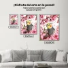 5D Pintura Diamante - El loro se encuentra con la flor