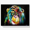 5D Pintura Diamante - El mono