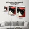 5D Pintura Diamante - Gato cara blanca y negra