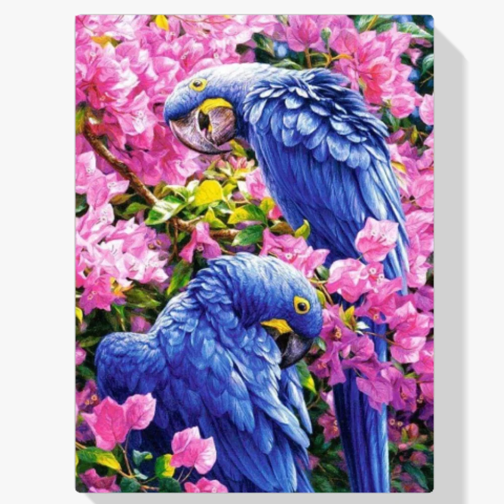 5D Pintura Diamante - Guacamayo azul