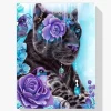 5D Pintura Diamante - Guepardo ojo de flor