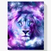 5D Pintura Diamante - León colorido