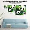 5D Pintura Diamante - Los pandas se encuentran con Flower