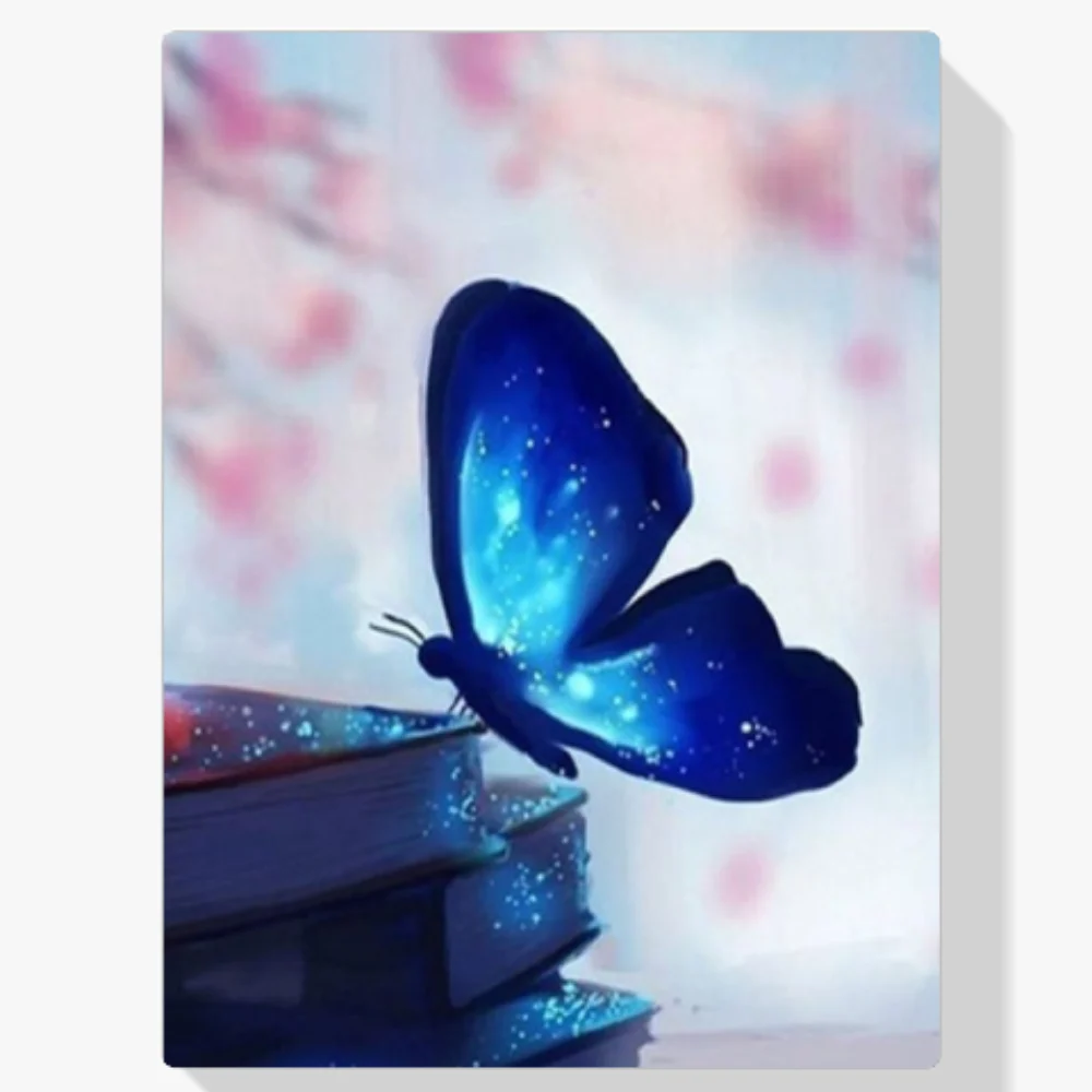5D Pintura Diamante - Mariposa azul