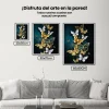 5D Pintura Diamante - Mariposas blancas y doradas