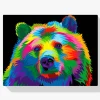 5D Pintura Diamante - Oso colorido