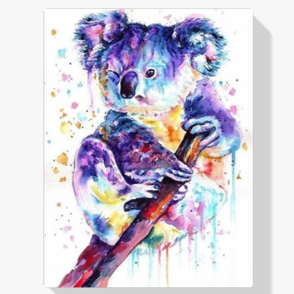 5D Pintura Diamante - Panda colorido