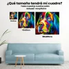 5D Pintura Diamante - Perro colorido