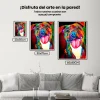 5D Pintura Diamante - Perro colorido