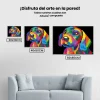 5D Pintura Diamante - Perro colorido