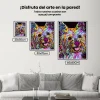 5D Pintura Diamante - Perro colorido