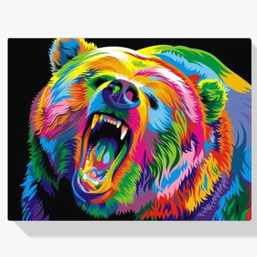 5D Pintura Diamante - Rugido del oso