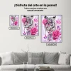 5D Pintura Diamante - Tigre y rosa