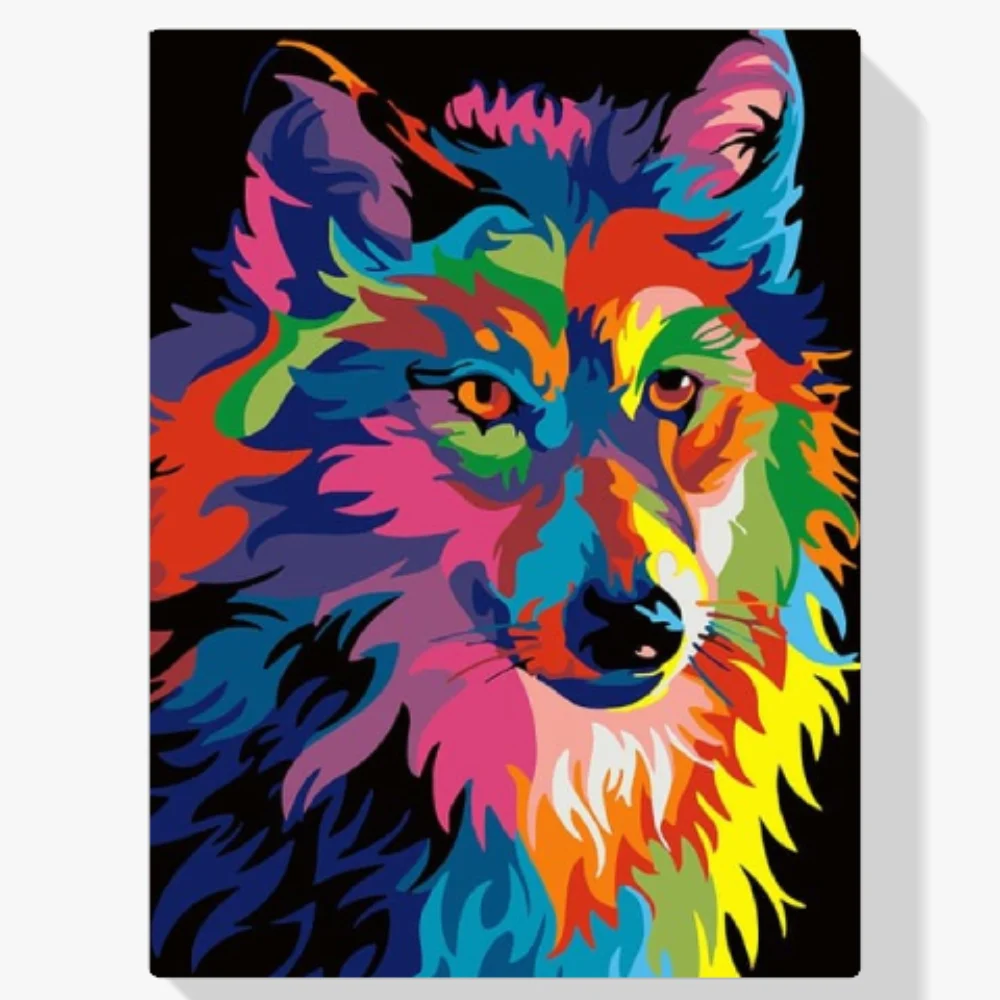 5D Pintura Diamante - Zorro colorido