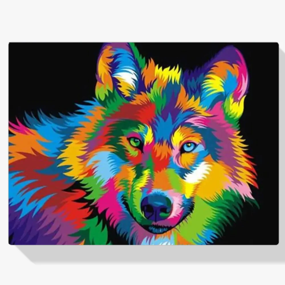 5D Pintura Diamante - Zorro colorido