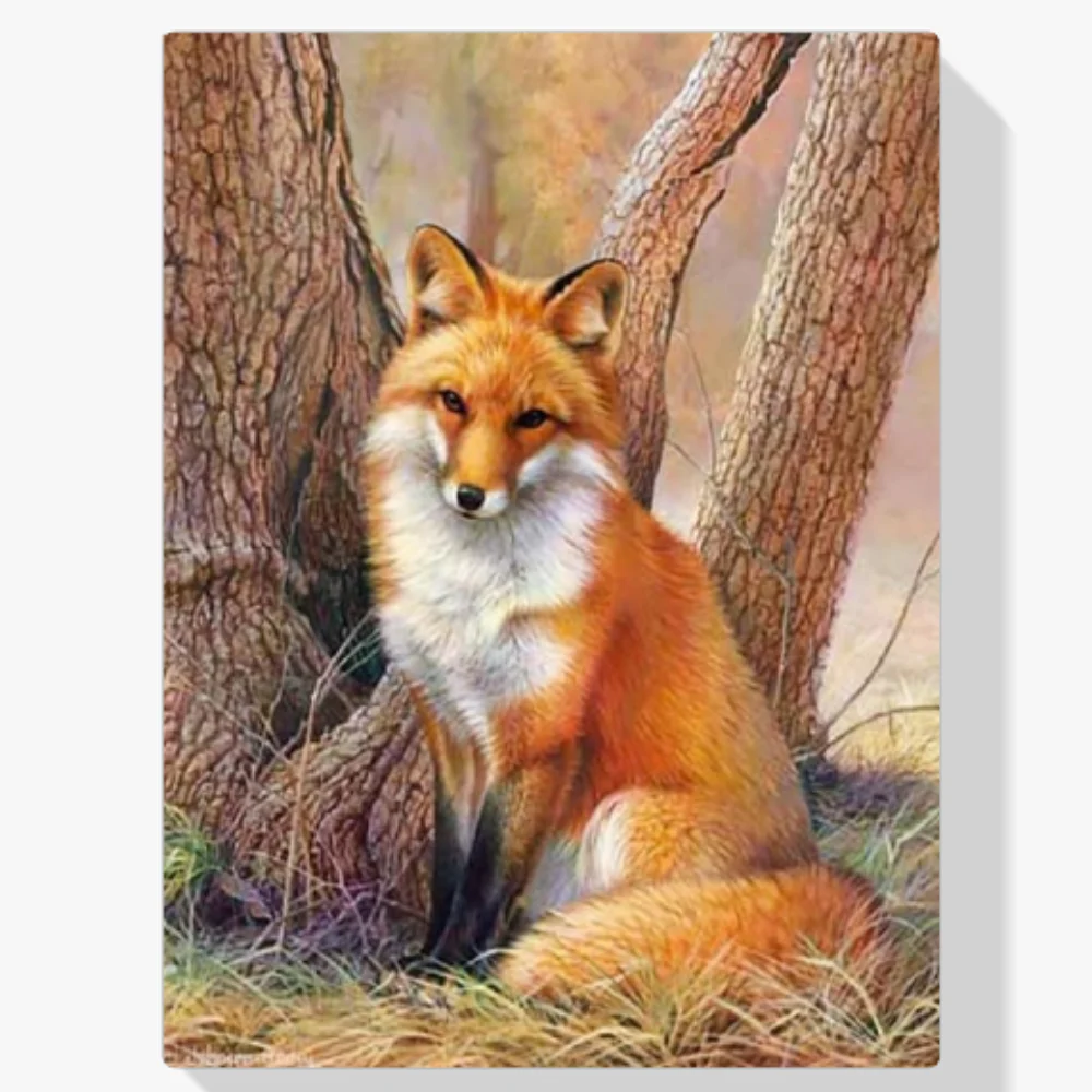 5D Pintura Diamante - Zorro de la jungla