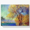 Pintura Diamante - Antibes vista desde los jardines de Salis