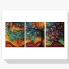 Pintura Diamante - Árbol de muchos colores 3 paneles