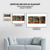 Pintura Diamante - Árbol de muchos colores 3 paneles