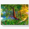 Pintura Diamante - Árbol junto al agua
