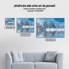 Pintura Diamante - Árboles cubiertos de nieve