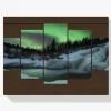 Pintura Diamante - Aurora Boreal 5 paneles
