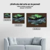Pintura Diamante - Aurora Boreal 5 paneles