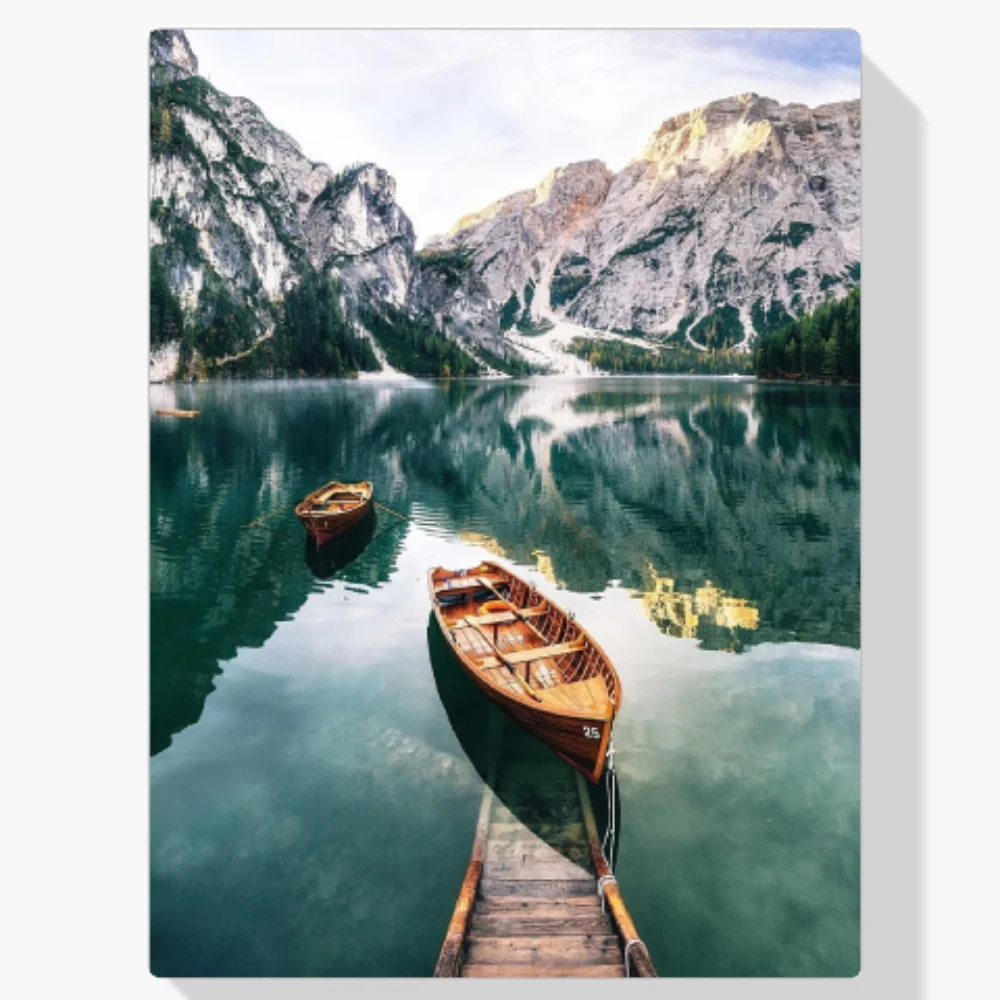 Pintura Diamante - Barco en el lago