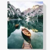 Pintura Diamante - Barco en el lago