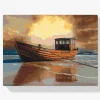 Pintura Diamante - Barco en el mar 2