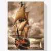 Pintura Diamante - Barco en la tormenta