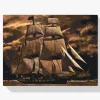 Pintura Diamante - Barco en la tormenta 2