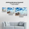 Pintura Diamante - Barco al borde del mar