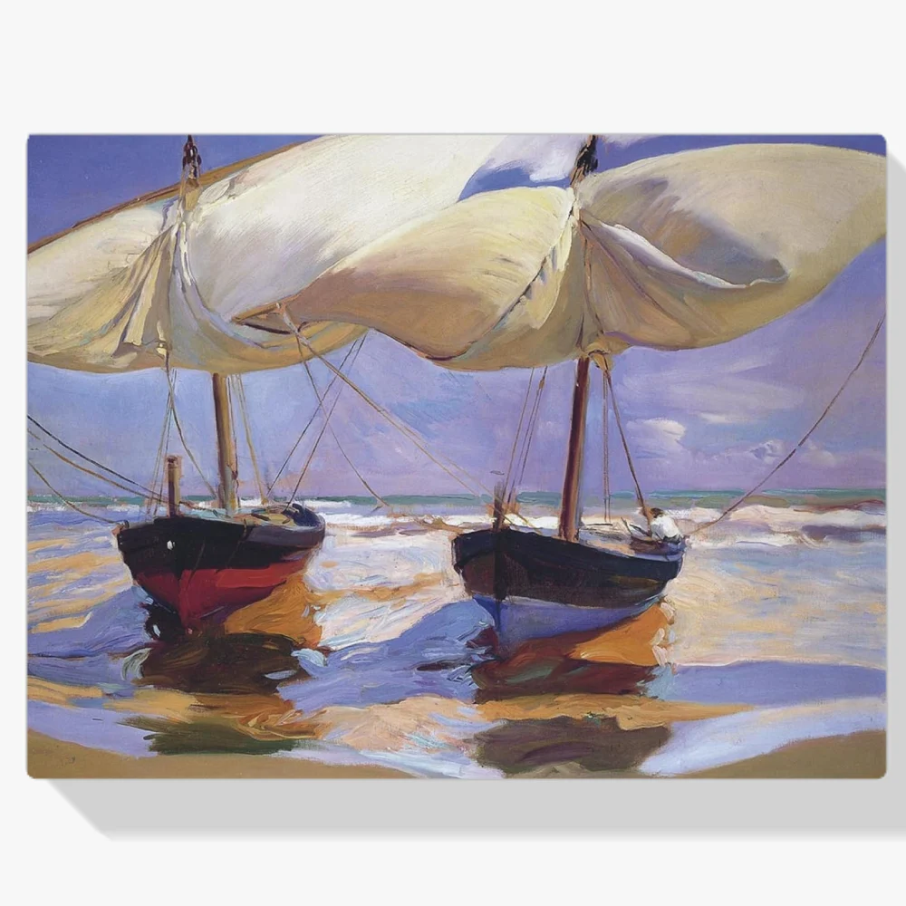 Pintura Diamante - Barcos Varados
