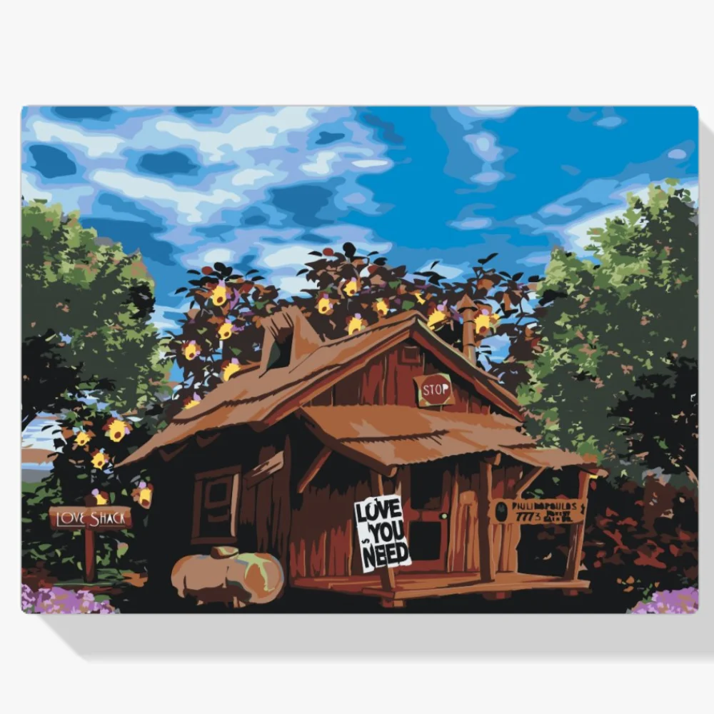 Pintura Diamante - Cabaña del amor 2
