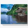 Pintura Diamante - Cabaña en el lago