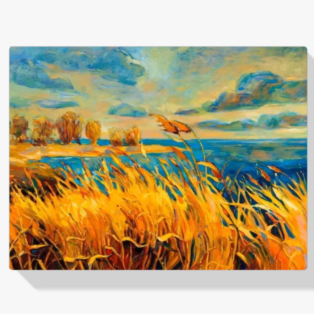 Pintura Diamante - Campos dorados